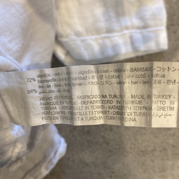 Zara Boys White Collar Tshirt, Sz 2-3 Years - Picture 4 of 6